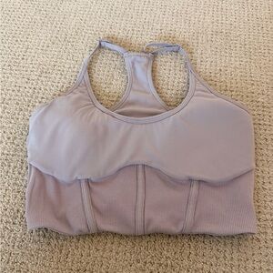 POPFLEX Light Purple Sports Bra